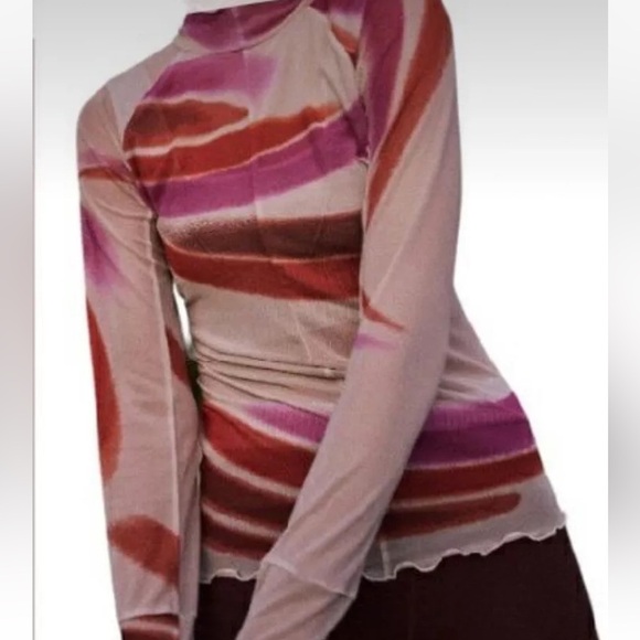 Free People Jump Off Sheer Layering Long Sleeve Tee - Picture 2 of 11